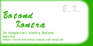 botond kontra business card